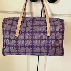 KATE SPADE Purple Ace Bowler Bag